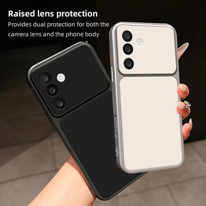 For Galaxy A27 5G Lambskin Series Skin Feel Shockproof Phone Case(Purple)