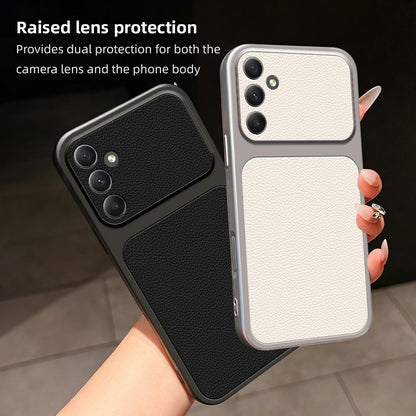 For Galaxy A34 5G Lambskin Series Skin Feel Shockproof Phone Case(Purple)
