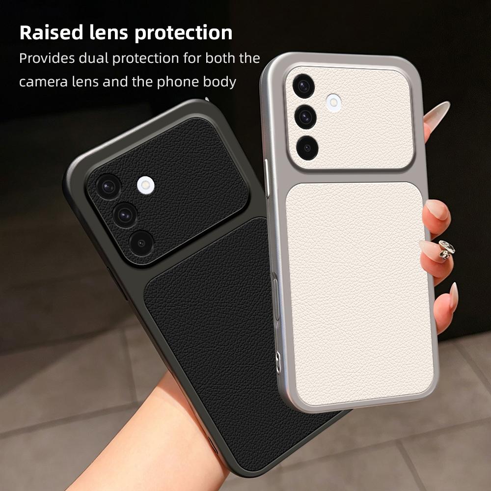 For Galaxy A36 5G Lambskin Series Skin Feel Shockproof Phone Case(Purple)