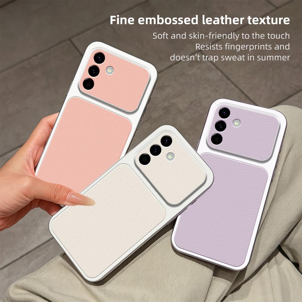 For Galaxy A56 5G Lambskin Series Skin Feel Shockproof Phone Case(Purple)