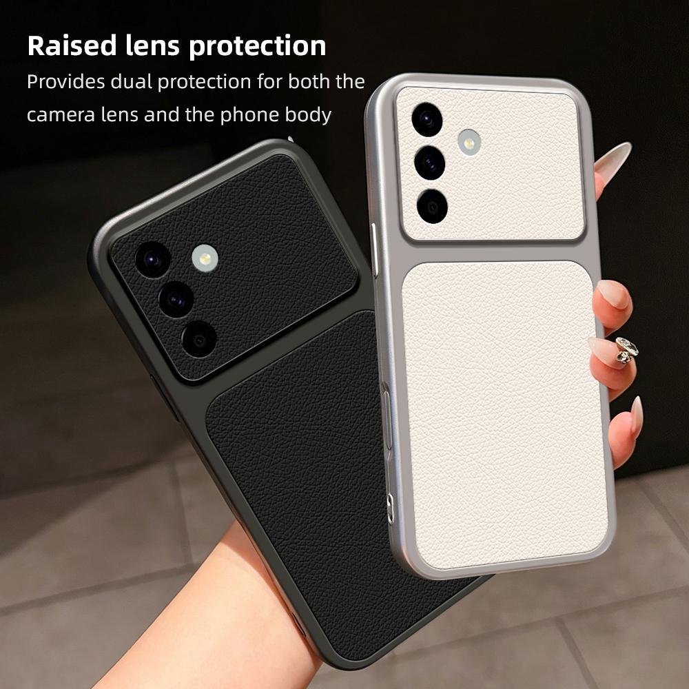 For Galaxy A57 5G Lambskin Series Skin Feel Shockproof Phone Case(Purple)