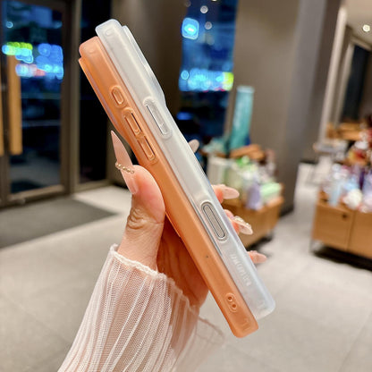 For iPhone 18 Pro Skin Feel 360 Degrees Rotating Holder PC Hybrid TPU Magnetic Phone Case - Pink - EDA009401919A