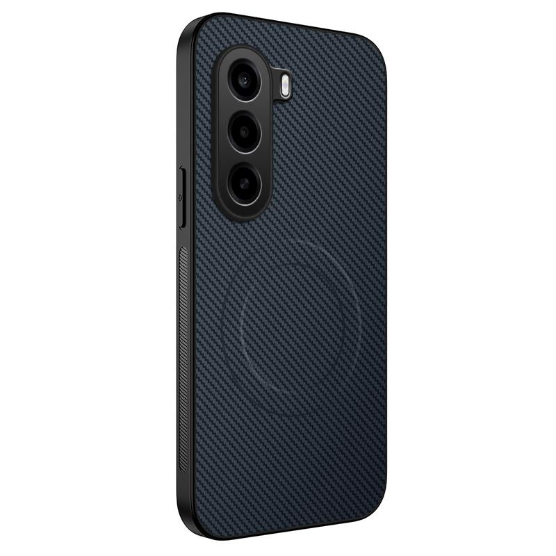 For OnePlus Turbo 6X / Realme P4x 5G WANLONFENG TQ Series Magnetic Carbon Fiber Texture PC Hybrid TPU Phone Case - Sapphire Blue - EDA009407304C