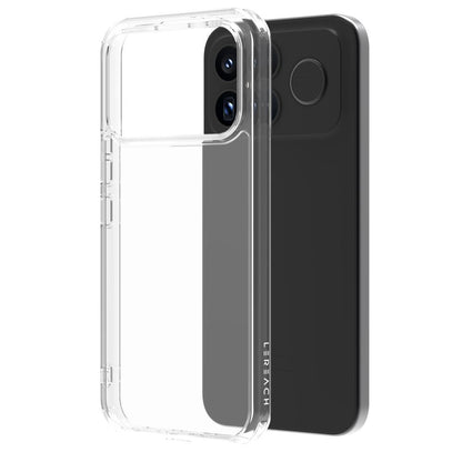 For Redmi K90 Pro Max LeReach TOC Clear Series Dual-Composite Armor TPU + Acrylic Shockproof Phone Case(Transparent)