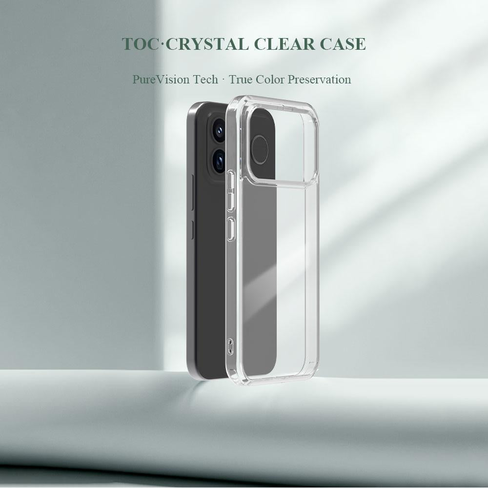 For Redmi K90 Pro Max LeReach TOC Clear Series Dual-Composite Armor TPU + Acrylic Shockproof Phone Case(Transparent)