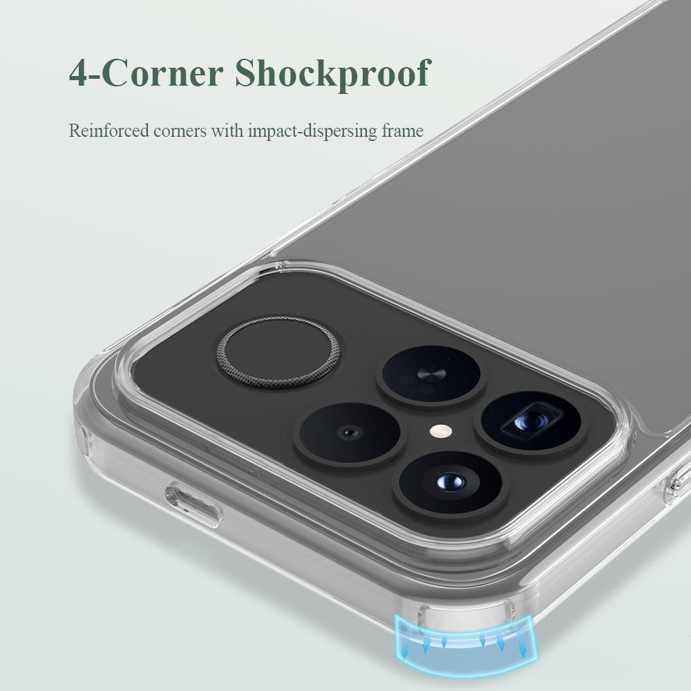 For Redmi K90 Pro Max LeReach TOC Clear Series Dual-Composite Armor TPU + Acrylic Shockproof Phone Case(Transparent)