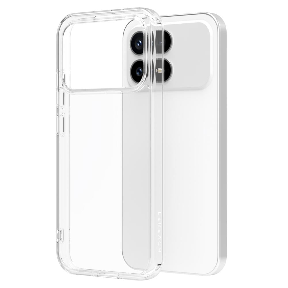 For Redmi K90/Poco F8 Pro 5G LeReach TOC Clear Series Dual-Composite Armor TPU + Acrylic Shockproof Phone Case(Transparent)