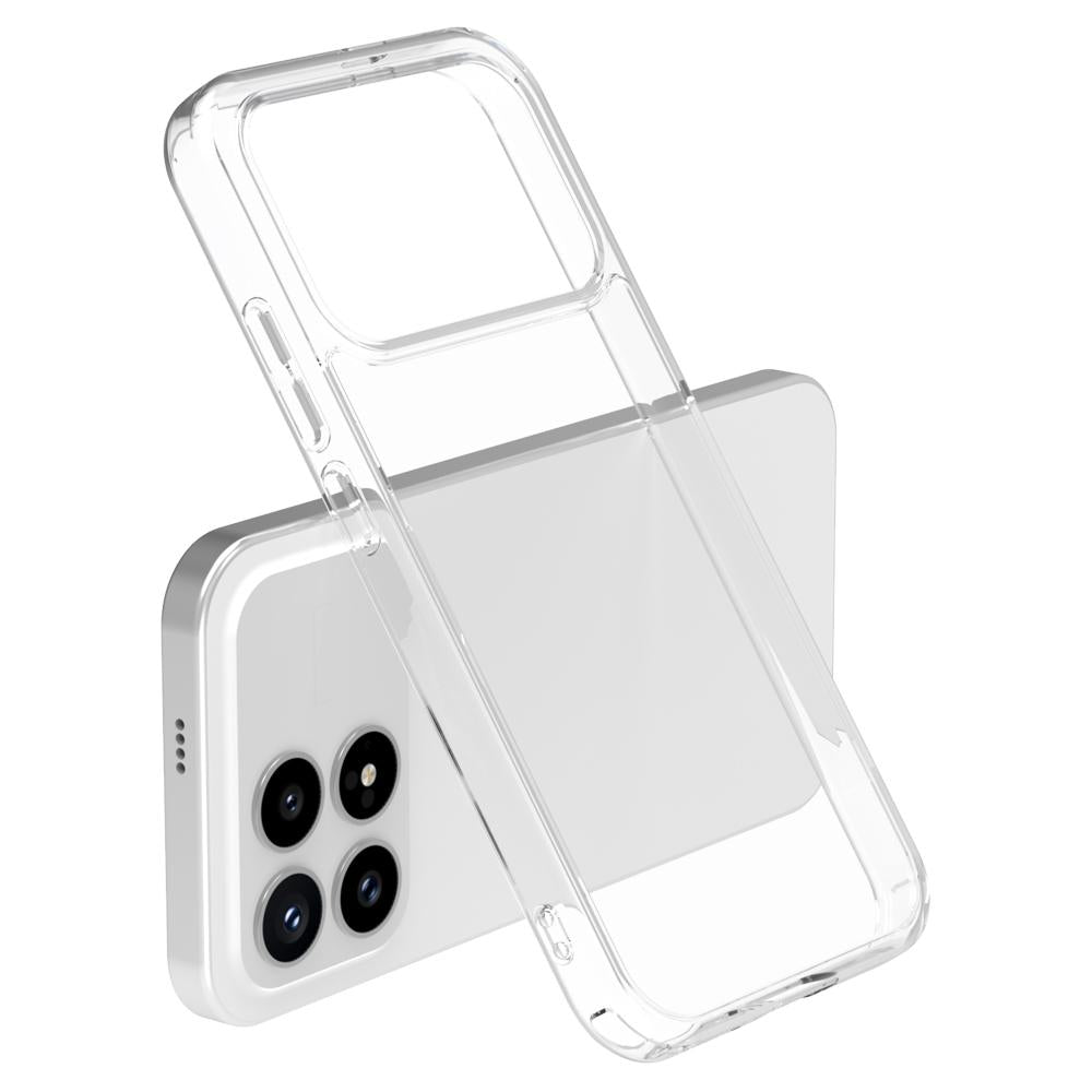 For Redmi K90/Poco F8 Pro 5G LeReach TOC Clear Series Dual-Composite Armor TPU + Acrylic Shockproof Phone Case(Transparent)