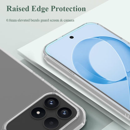 For Redmi K90/Poco F8 Pro 5G LeReach TOC Clear Series Dual-Composite Armor TPU + Acrylic Shockproof Phone Case(Transparent)