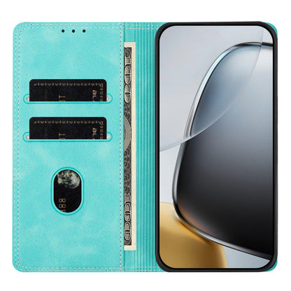 For Redmi K90 Pro Max / Poco F8 Ultra Skin Feel Two-tone RFID Blocking Vegan Leather Phone Case(Dark Green)