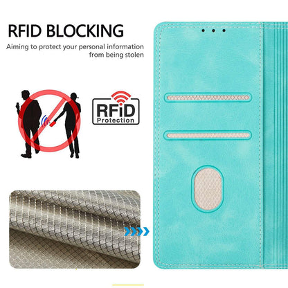 For Redmi K90 Pro Max / Poco F8 Ultra Skin Feel Two-tone RFID Blocking Vegan Leather Phone Case(Dark Green)