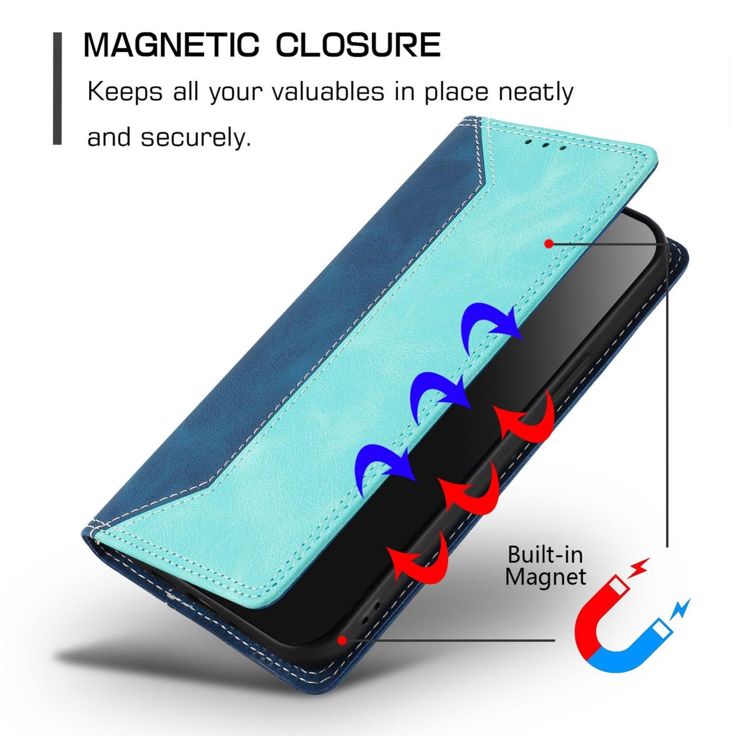 For Redmi K90 Pro Max / Poco F8 Ultra Skin Feel Two-tone RFID Blocking Vegan Leather Phone Case(Light Green)