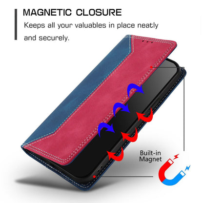 For Redmi K90 Pro Max / Poco F8 Ultra Skin Feel Two-tone RFID Blocking Vegan Leather Phone Case(Red)