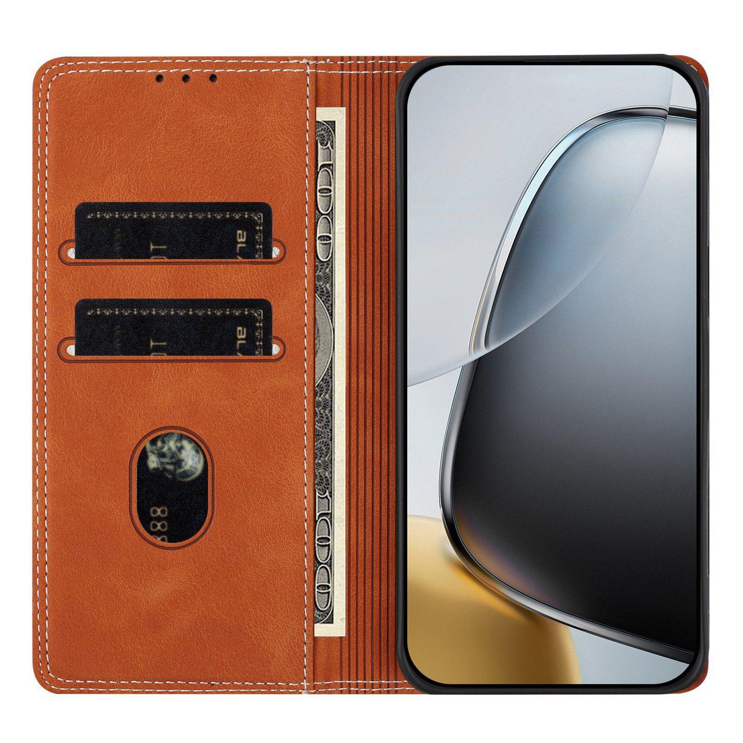 For Redmi K90 Pro Max / Poco F8 Ultra Skin Feel Two-tone RFID Blocking Vegan Leather Phone Case(Black)