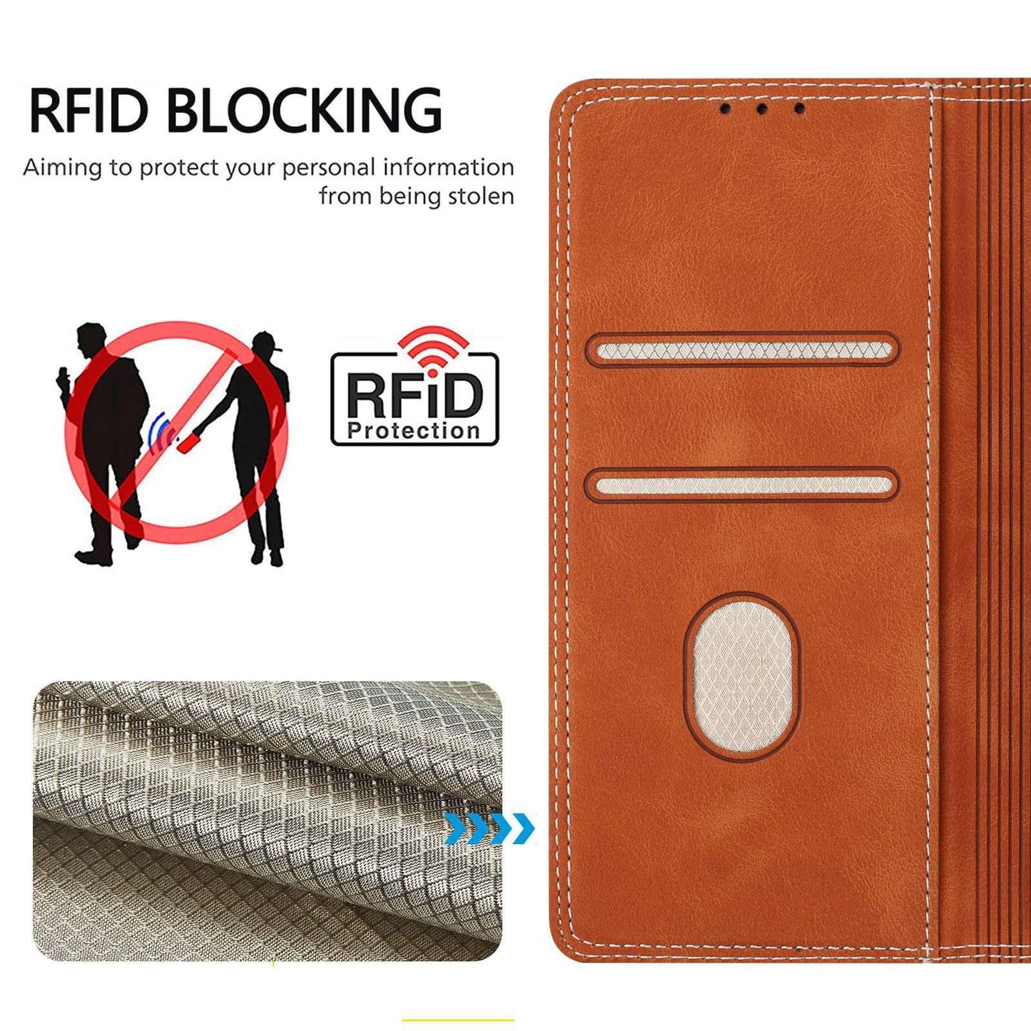 For Redmi K90 Pro Max / Poco F8 Ultra Skin Feel Two-tone RFID Blocking Vegan Leather Phone Case(Black)