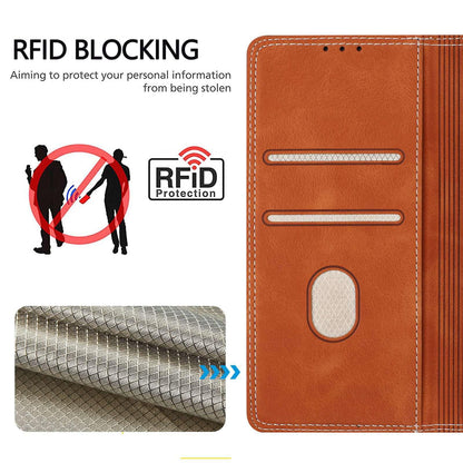 For Redmi K90 Pro Max / Poco F8 Ultra Skin Feel Two-tone RFID Blocking Vegan Leather Phone Case(Black)