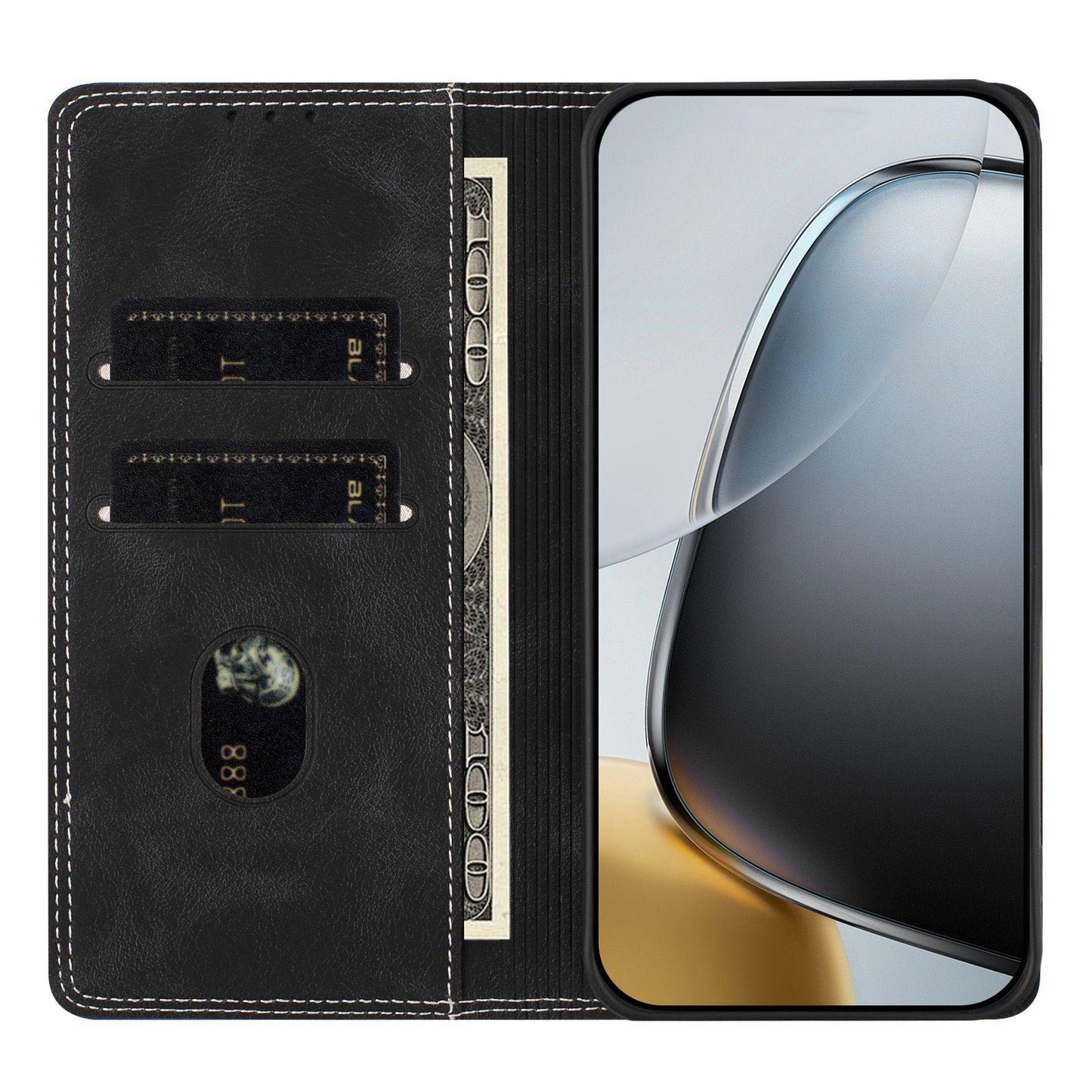 For Redmi K90 Pro Max / Poco F8 Ultra Skin Feel Two-tone RFID Blocking Vegan Leather Phone Case(Blue)