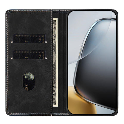 For Redmi K90 Pro Max / Poco F8 Ultra Skin Feel Two-tone RFID Blocking Vegan Leather Phone Case(Blue)