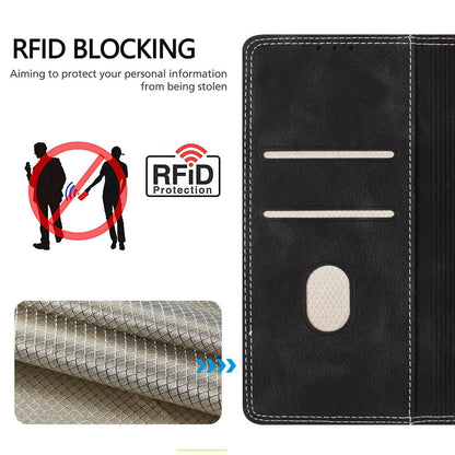 For Redmi K90 Pro Max / Poco F8 Ultra Skin Feel Two-tone RFID Blocking Vegan Leather Phone Case(Blue)