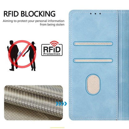 For Redmi K90 Pro Max / Poco F8 Ultra Skin Feel Two-tone RFID Blocking Vegan Leather Phone Case(Purple)