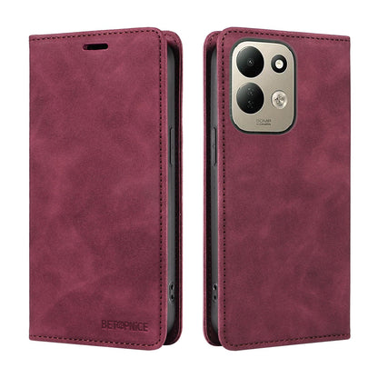 For Redmi 17 5G / 4G Global 170mm BETOPNICE Suction RFID Anti-theft Leather Phone Case(Wine Red)