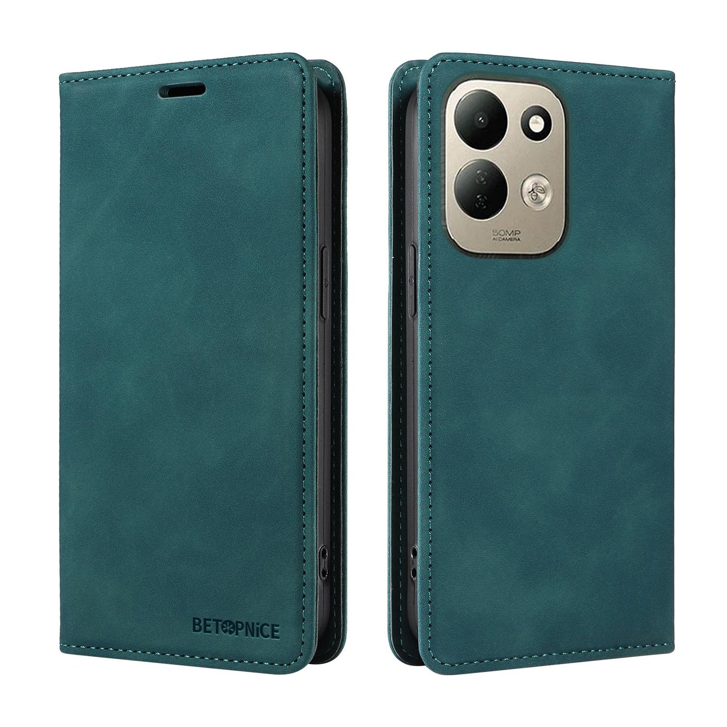 For Redmi 17 5G / 4G Global 170mm BETOPNICE Suction RFID Anti-theft Leather Phone Case(Green)