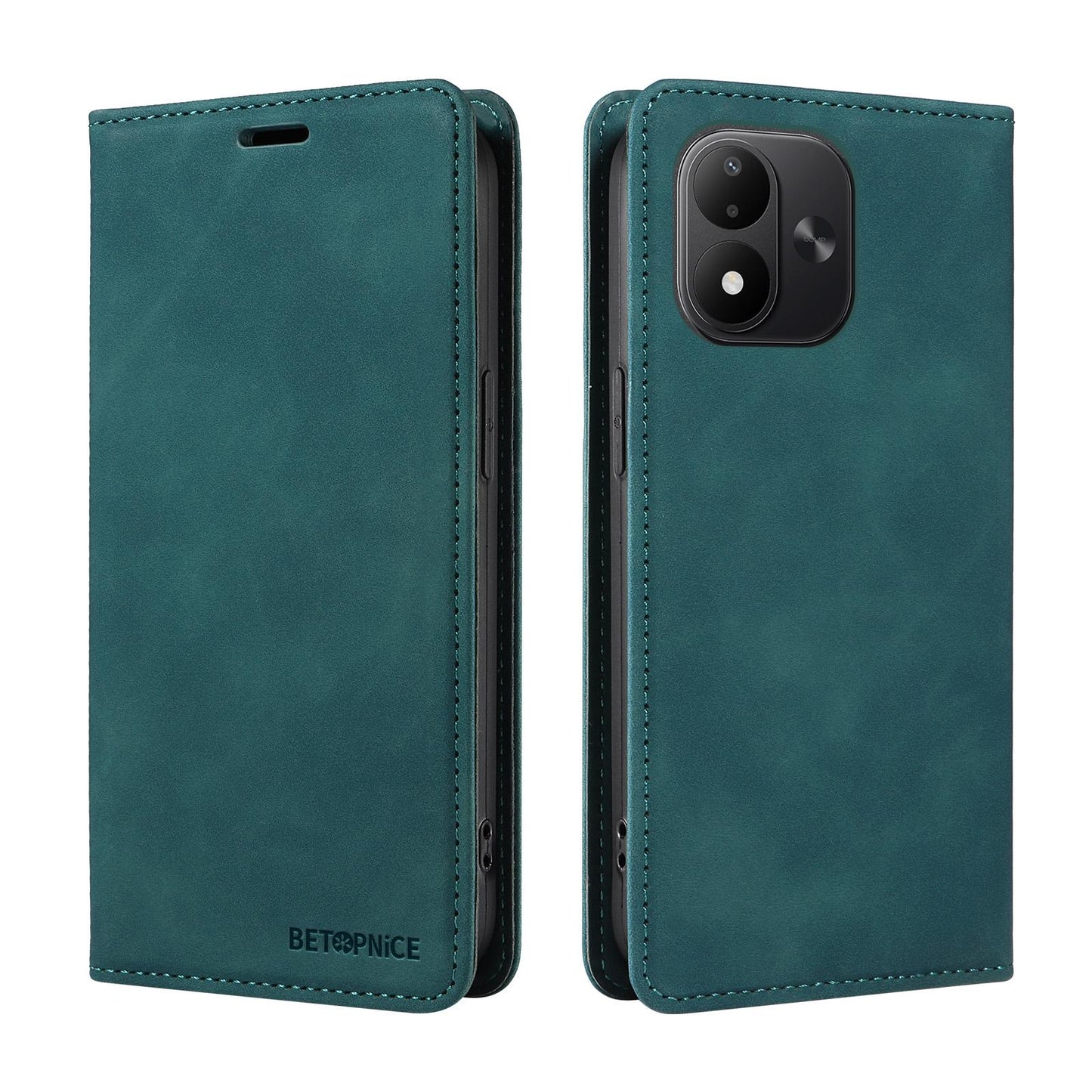 For Redmi Note 17 5G / 4G Global 171mm BETOPNICE Suction RFID Anti-theft Leather Phone Case(Green)