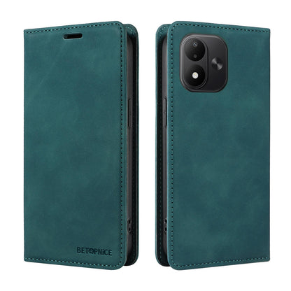 For Redmi Note 17 5G / 4G Global 171mm BETOPNICE Suction RFID Anti-theft Leather Phone Case(Green)