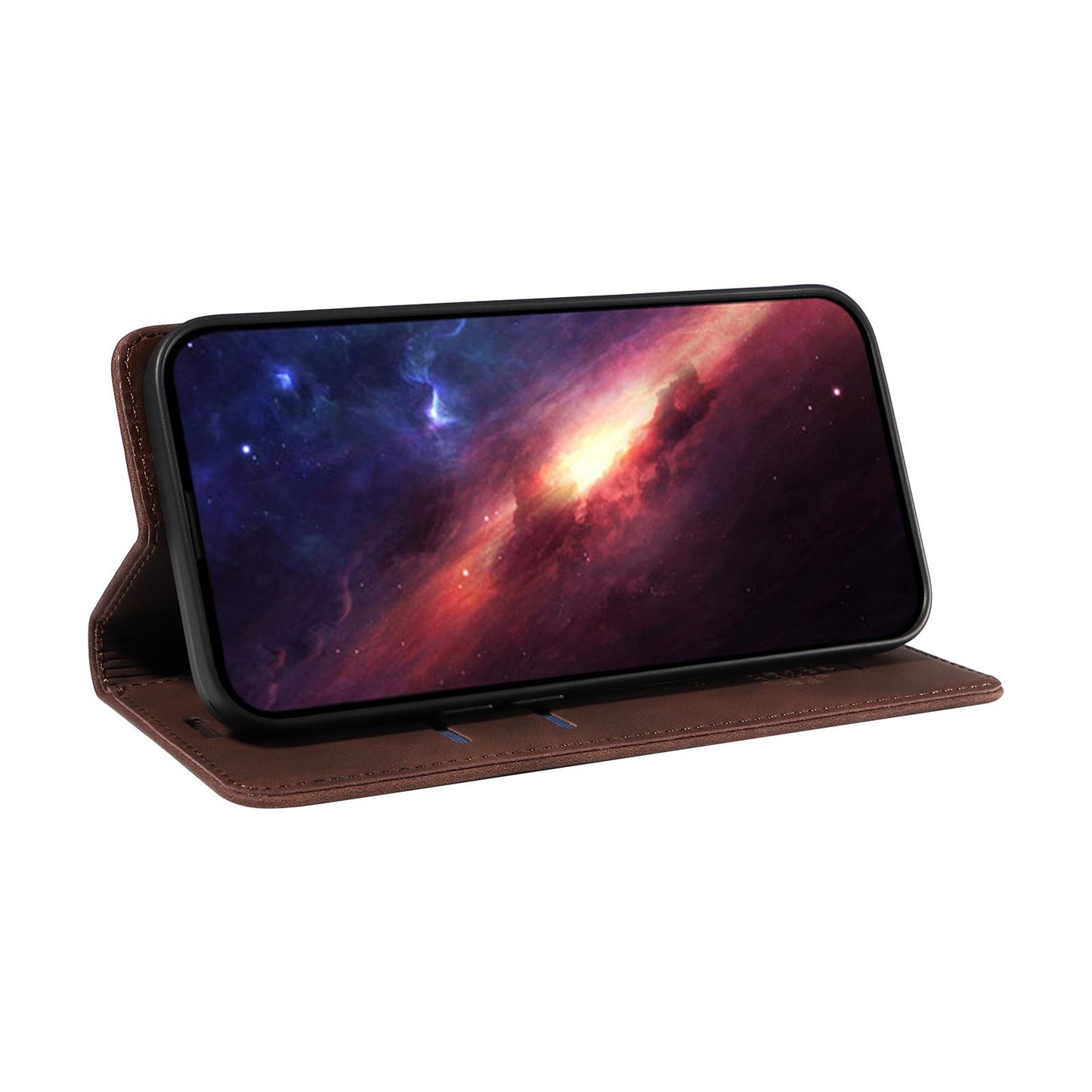 For Redmi Note 17 Pro+ 5G Global 163mm BETOPNICE Suction RFID Anti-theft Leather Phone Case(Brown)