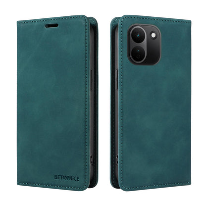 For Redmi Note 17 Pro+ 5G Global 163mm BETOPNICE Suction RFID Anti-theft Leather Phone Case(Green)