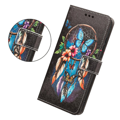 For Realme 16T 5G Painted Pattern Vegan Leather Phone Case with Strap - Dreamcatcher - EDA009449625G