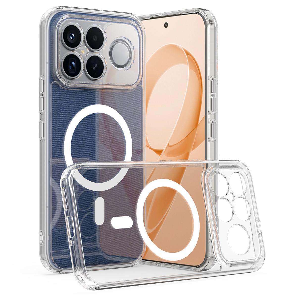 For Redmi K90 Pro Max / Poco F8 Ultra MagSafe Clear Acrylic PC Hybrid TPU Phone Case(Transparent)