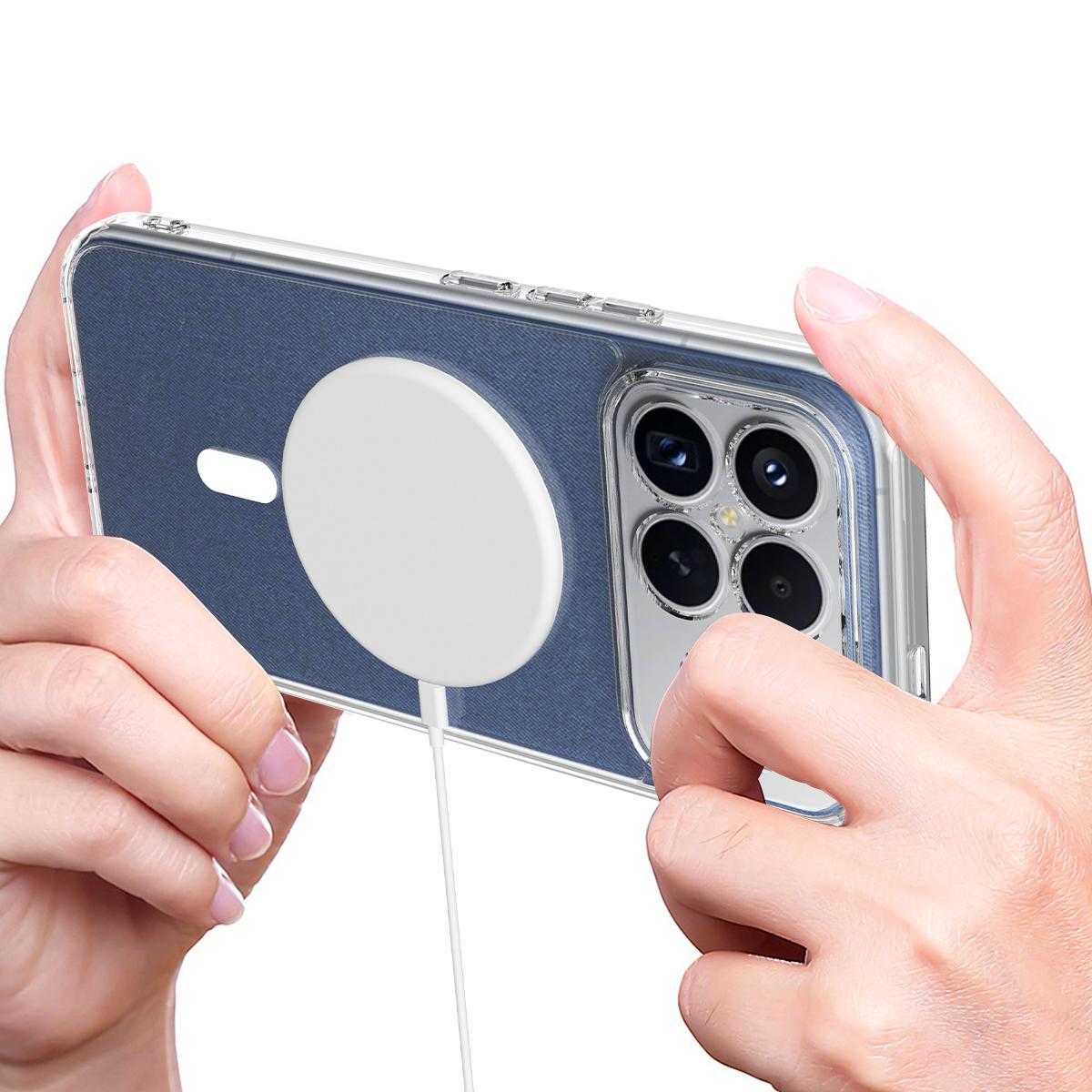 For Redmi K90 Pro Max / Poco F8 Ultra MagSafe Clear Acrylic PC Hybrid TPU Phone Case(Transparent)