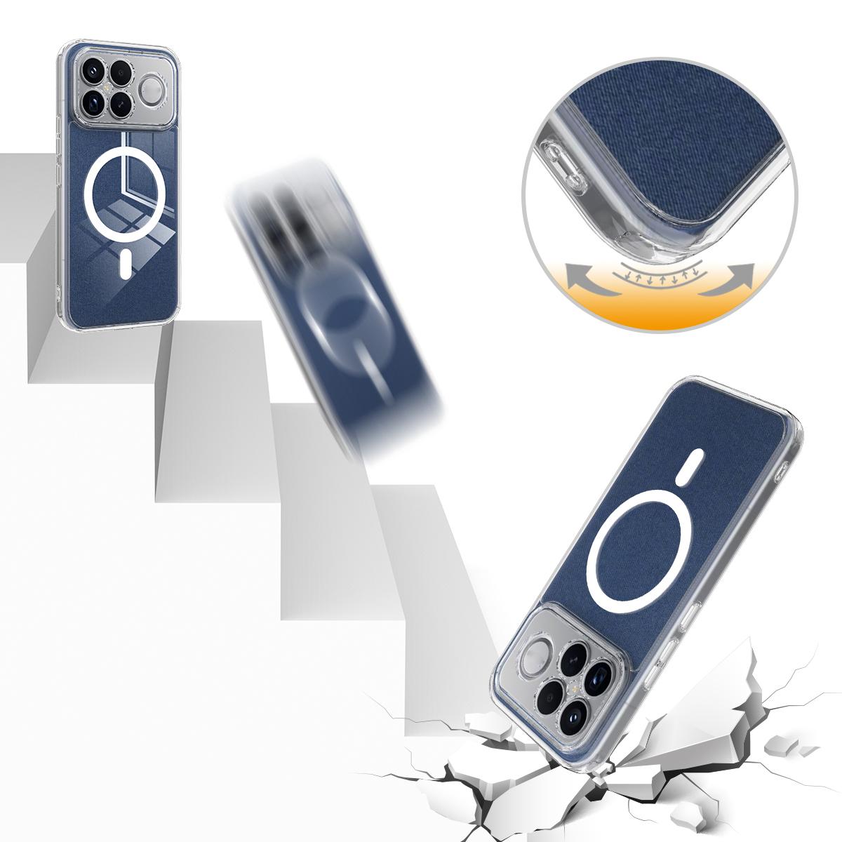For Redmi K90 Pro Max / Poco F8 Ultra MagSafe Clear Acrylic PC Hybrid TPU Phone Case(Transparent)