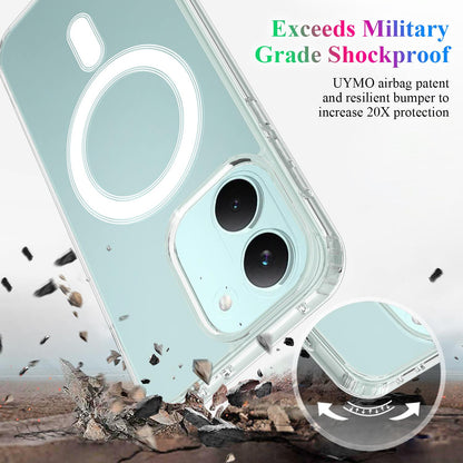 For Redmi Turbo 5 / Poco X8 Pro 5G MagSafe Clear Acrylic PC Hybrid TPU Phone Case - Transparent - EDA009450808A