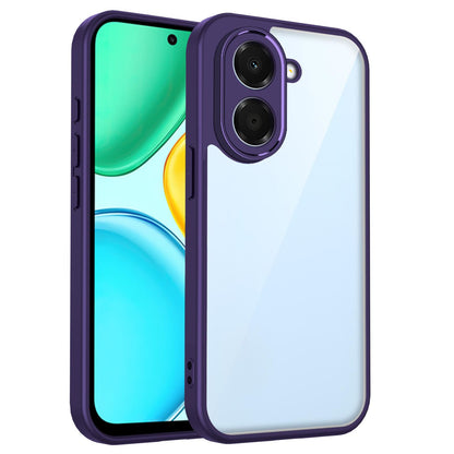 For Honor X7e 4G Matte PC Skin-feel Shockproof Phone Case(Purple)