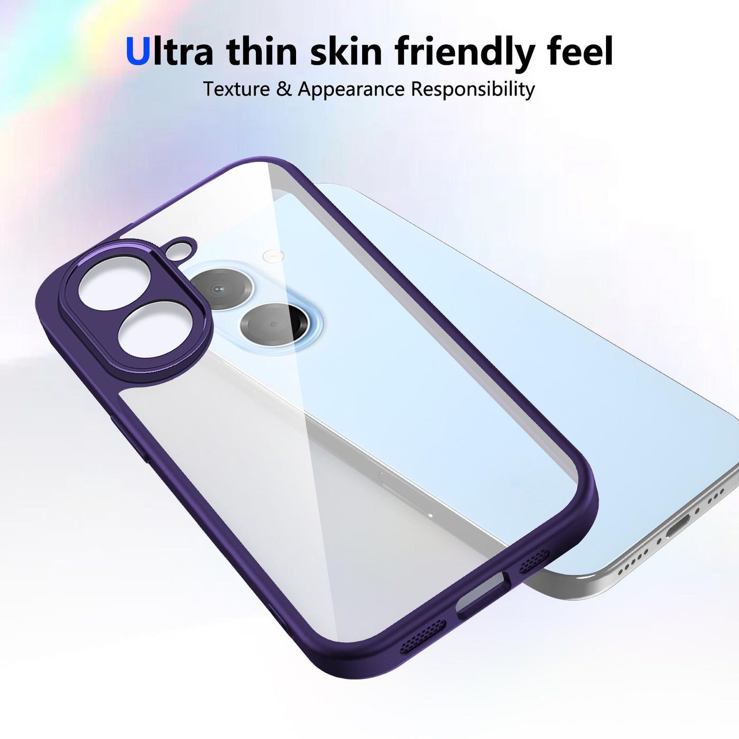 For Honor X7e 4G Matte PC Skin-feel Shockproof Phone Case(Purple)