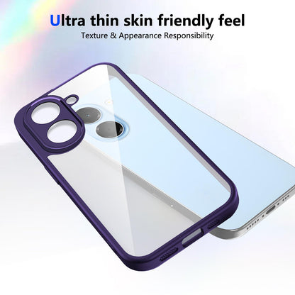 For Honor X7e 4G Matte PC Skin-feel Shockproof Phone Case(Purple)