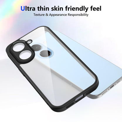 For Honor X7e 4G Matte PC Skin-feel Shockproof Phone Case(Black)