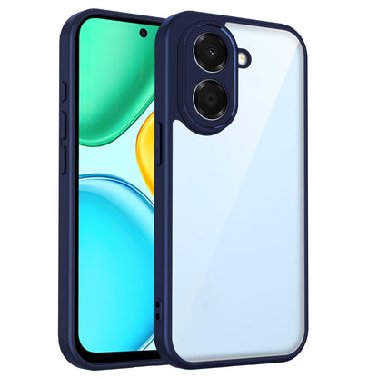 For Honor X7e 4G Matte PC Skin-feel Shockproof Phone Case(Blue)