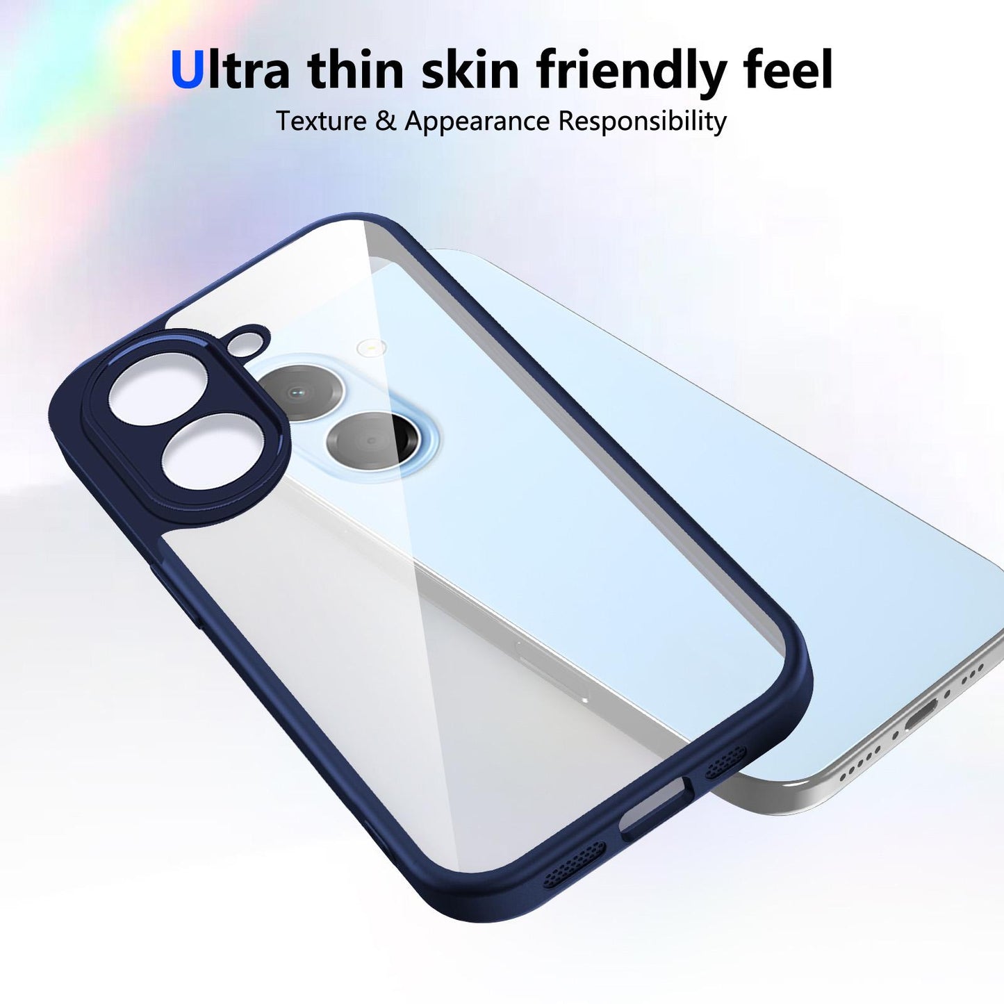 For Honor X7e 4G Matte PC Skin-feel Shockproof Phone Case(Blue)