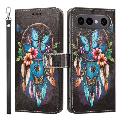 For vivo X300 FE 5G / S50 Pro mini 5G Painted Pattern Vegan Leather Phone Case with Strap - Dreamcatcher - EDA009456529G