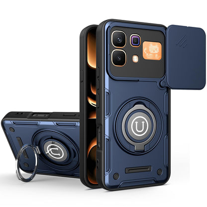 For Infinix Note 60 / Note 60 Pro 5G Sliding Camshield Holder Magnetic Phone Case - Royal Blue - EDA009470707B