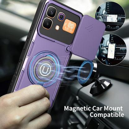 For Infinix Note 60 / Note 60 Pro 5G Sliding Camshield Holder Magnetic Phone Case - Royal Blue - EDA009470707B