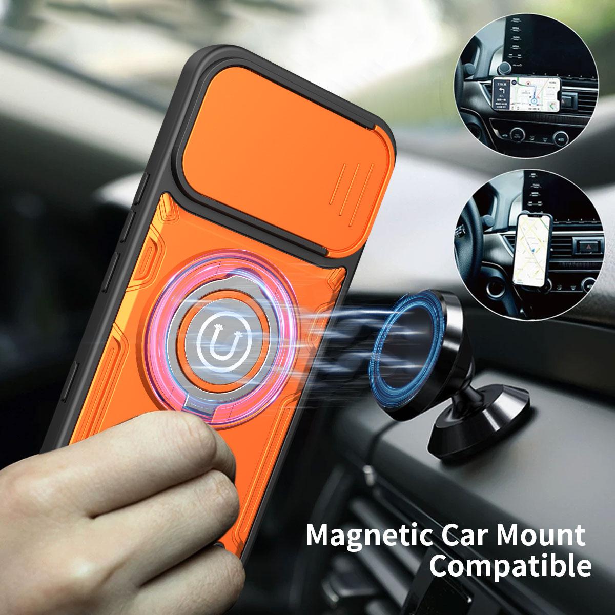 For Infinix Note Edge 5G Sliding Camshield Holder Magnetic Phone Case - Black - EDA009470708D