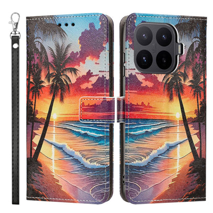 For Xiaomi 17T 5G Painted Pattern Vegan Leather Phone Case with Strap - Hawaii - EDA009475226C