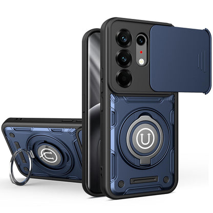 For Tecno Camon 50 Pro 4G / 50 Ultra 5G Sliding Camshield Holder Magnetic Phone Case - Royal Blue - EDA009484613B