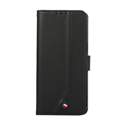 For OPPO A7 Pro Max 5G ABEEL Delicate Texture Splicing RFID Leather Phone Case(Black)