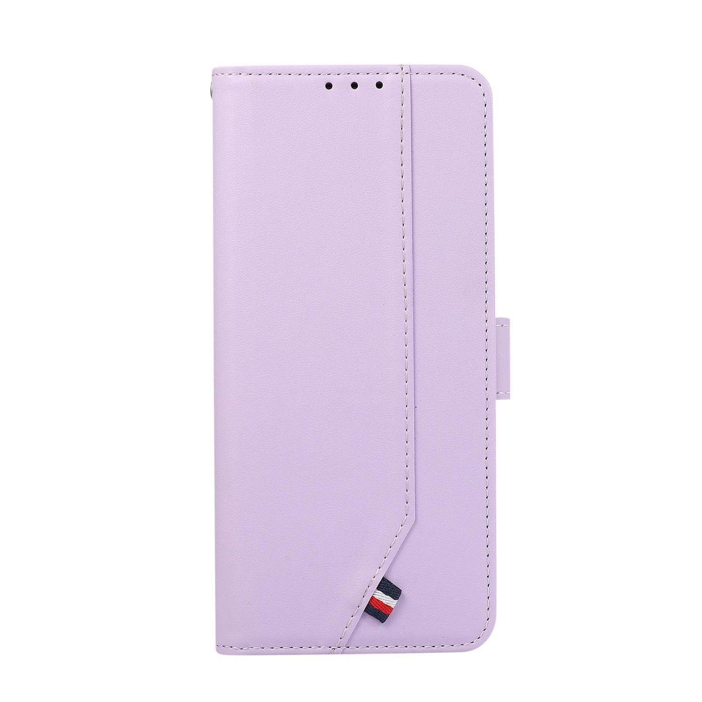 For OPPO A7 Pro Max 5G ABEEL Delicate Texture Splicing RFID Leather Phone Case(Purple)