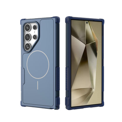 For Galaxy S24 Ultra 5G Heat Dissipation Air Shockproof TPU + PC Magsafe Phone Case - Blue - EDA009498108C